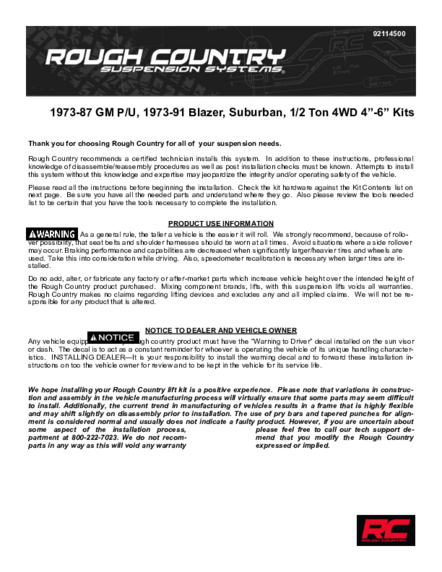 Installation Manual